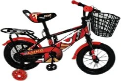 Kinderfiets - 12 Inch Kinderfiets -vanaf 2-4 Jaar Jongens En Meisjes Fietsen - Terugtrap -Rem -Stabilisatoren（2 Zijwieltjes）- Mandje - Achterbank - Rood -Volare Verkoop 1200x800 63