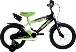 Volare Sportivo Kinderfiets - Jongens - 16 Inch - Neon Groen Zwart - 95% Afgemonteerd -Volare Verkoop 1200x824 1
