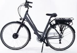 Amigo E-Vibe D1 - Elektrische Stadsfiets Voor Dames - Met 7 Versnellingen - Matgrijs -Volare Verkoop 1200x827 1