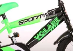 Volare Sportivo Kinderfiets - Jongens - 16 Inch - Neon Groen Zwart - 95% Afgemonteerd -Volare Verkoop 1200x830