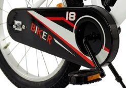 2Cycle Biker Kinderfiets - 18 Inch - Wit - Jongensfiets -Volare Verkoop 1200x836 1
