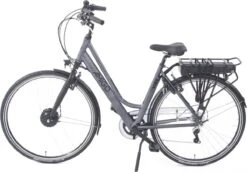 Amigo E-Vibe D1 - Elektrische Stadsfiets Voor Dames - Met 7 Versnellingen - Matgrijs -Volare Verkoop 1200x836
