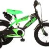 Volare Sportivo Kinderfiets - Jongens - 14 Inch - Neon Groen/Zwart - 95% Afgemonteerd