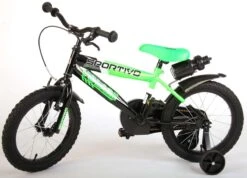 Volare Sportivo Kinderfiets - Jongens - 16 Inch - Neon Groen Zwart - 95% Afgemonteerd -Volare Verkoop 1200x864