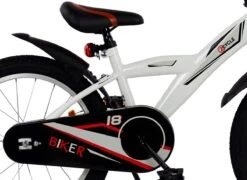2Cycle Biker Kinderfiets - 18 Inch - Wit - Jongensfiets -Volare Verkoop 1200x874 1