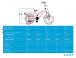 Amigo Lovely Meisjesfiets - Kinderfiets 14 Inch - Roze -Volare Verkoop 1200x920 26