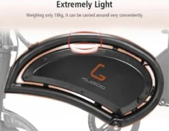 Matrix E Bike - Kugoo B2 Pro - Elektrische Opvouwbare Fiets/step 14 Inch 400W - Met Trappers - Snelheid Max. 45 Km/u -Volare Verkoop 1200x928