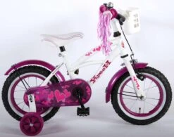 Volare Heart Cruiser Kinderfiets - Meisjes - 12 Inch - Wit Paars -Volare Verkoop 1200x948