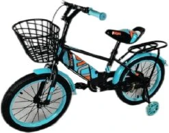 Kinderfiets - 16 Inch Kinderfiets -vanaf 4-7 Jaar Jongens En Meisjes Fietsen - Terugtrap -Rem -Stabilisatoren（2 Zijwieltjes）- Mandje - Achterbank - Groen -Volare Verkoop 1200x948 4