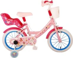 Volare Disney Princess Kinderfiets - Meisjes - 14 Inch - Roze - Twee Handremmen
