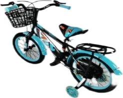 Kinderfiets - 16 Inch Kinderfiets -vanaf 4-7 Jaar Jongens En Meisjes Fietsen - Terugtrap -Rem -Stabilisatoren（2 Zijwieltjes）- Mandje - Achterbank - Groen -Volare Verkoop 1200x960 9
