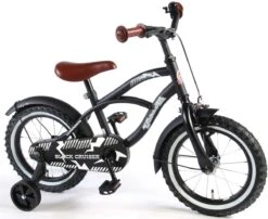 Volare Black Cruiser Kinderfiets - Jongens - 14 Inch - Zwart - 95% Afgemonteerd -Volare Verkoop 1200x982