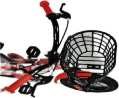 Kinderfiets - 12 Inch Kinderfiets -vanaf 2-4 Jaar Jongens En Meisjes Fietsen - Terugtrap -Rem -Stabilisatoren（2 Zijwieltjes）- Mandje - Achterbank - Rood -Volare Verkoop 1200x988 3