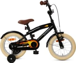 SJOEF Cruise Jongensfiets 14 Inch - Zwart