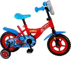 Marvel Spider-Man Kinderfiets - Jongens - 10 Inch - Rood/Blauw - Doortrapper -Volare Verkoop 1200x998