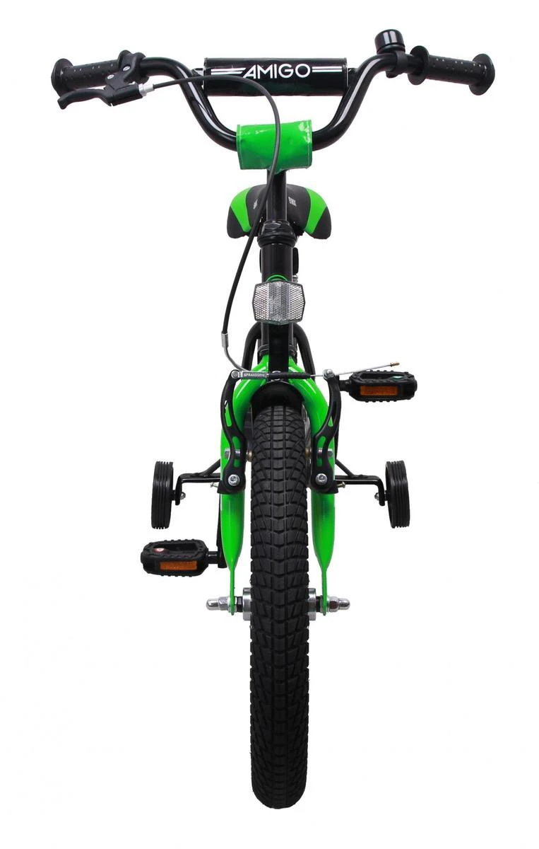 Amigo BMX Fun Jongensfiets - Kinderfiets 16 Inch - Zwart/Groen 12 Amigo BMX Fun Jongensfiets - Kinderfiets 16 Inch - Zwart/Groen - Afbeelding 12