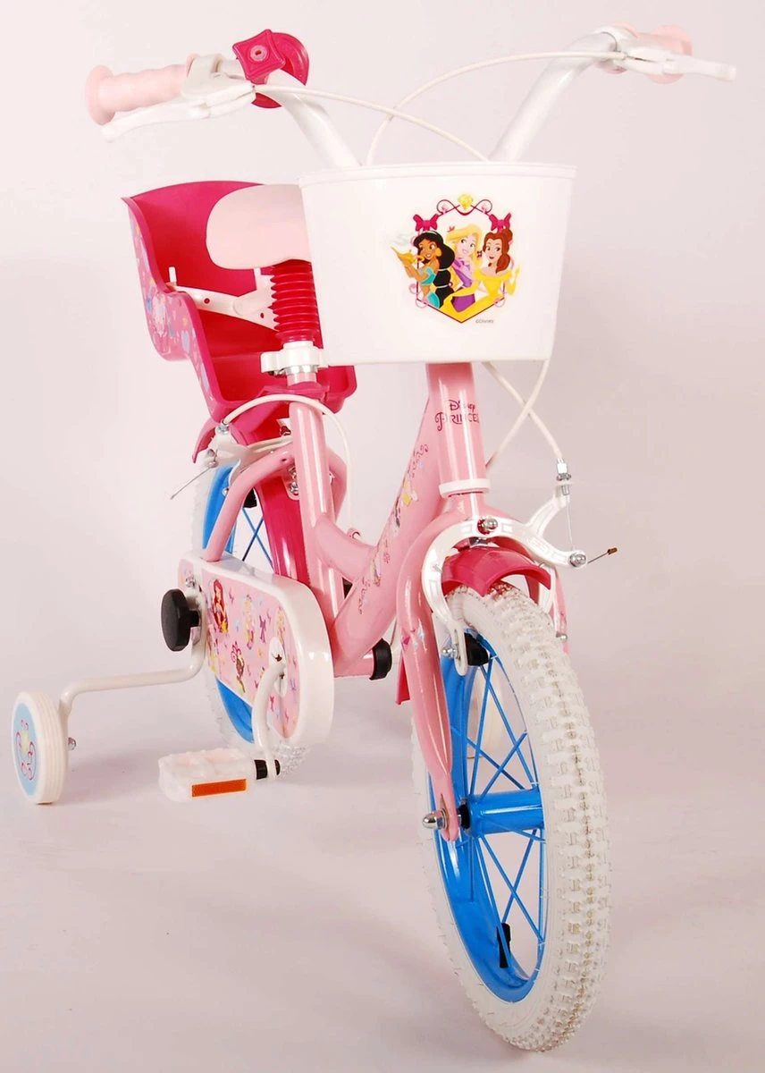 Volare Disney Princess Kinderfiets - Meisjes - 14 Inch - Roze - Twee Handremmen 12 Volare Disney Princess Kinderfiets - Meisjes - 14 Inch - Roze - Twee Handremmen - Afbeelding 12