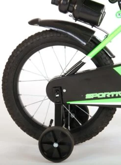 Volare Sportivo Kinderfiets - Jongens - 16 Inch - Neon Groen Zwart - 95% Afgemonteerd -Volare Verkoop 880x1200