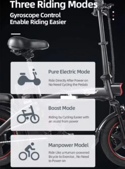 F-Wheel DYU A5 - Elektrische Vouwfiets - E Bike - 14 Inch - 7.5 Ah - 25km/u - Zwart 25 F-Wheel DYU A5 - Elektrische Vouwfiets - E Bike - 14 Inch - 7.5 Ah - 25km/u - Zwart -Volare Verkoop 888x1200