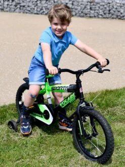 Volare Sportivo Kinderfiets - Jongens - 14 Inch - Neon Groen/Zwart - 95% Afgemonteerd -Volare Verkoop 898x1200 1