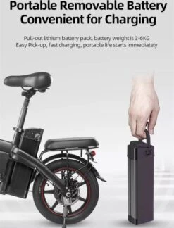 F-Wheel DYU A5 - Elektrische Vouwfiets - E Bike - 14 Inch - 7.5 Ah - 25km/u - Zwart 20 F-Wheel DYU A5 - Elektrische Vouwfiets - E Bike - 14 Inch - 7.5 Ah - 25km/u - Zwart -Volare Verkoop 916x1200