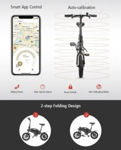 Matrix E Bike - Kugoo B2 Pro - Elektrische Opvouwbare Fiets/step 14 Inch 400W - Met Trappers - Snelheid Max. 45 Km/u -Volare Verkoop 967x1200