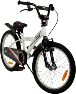 2Cycle Biker Kinderfiets - 20 Inch - Wit - Jongensfiets -Volare Verkoop 968x1200