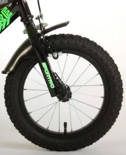 Volare Sportivo Kinderfiets - Jongens - 18 Inch - Neon Groen Zwart - 95% Afgemonteerd -Volare Verkoop 982x1200