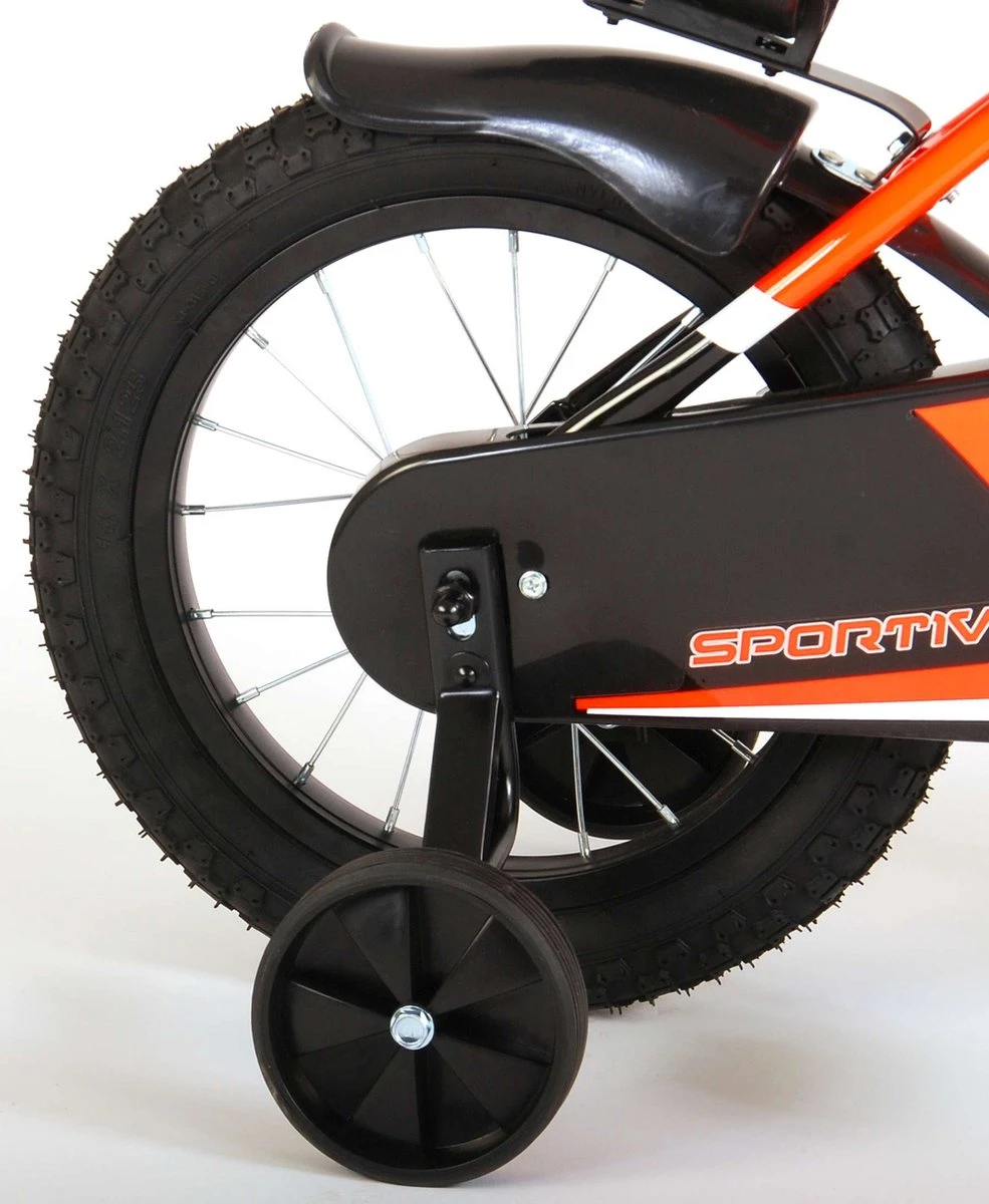 Volare Sportivo Kinderfiets - Jongens - 14 Inch - Neon Oranje/Zwart - 95% Afgemonteerd 11 Volare Sportivo Kinderfiets - Jongens - 14 Inch - Neon Oranje/Zwart - 95% Afgemonteerd - Afbeelding 11