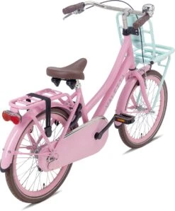 Valetta Cargo - Transportfiets - Meisjesfiets - 20 Inch - Mint Roze -Volare Verkoop 994x1200